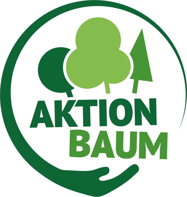 Green tree icon encircled by arrow, promoting environmental action