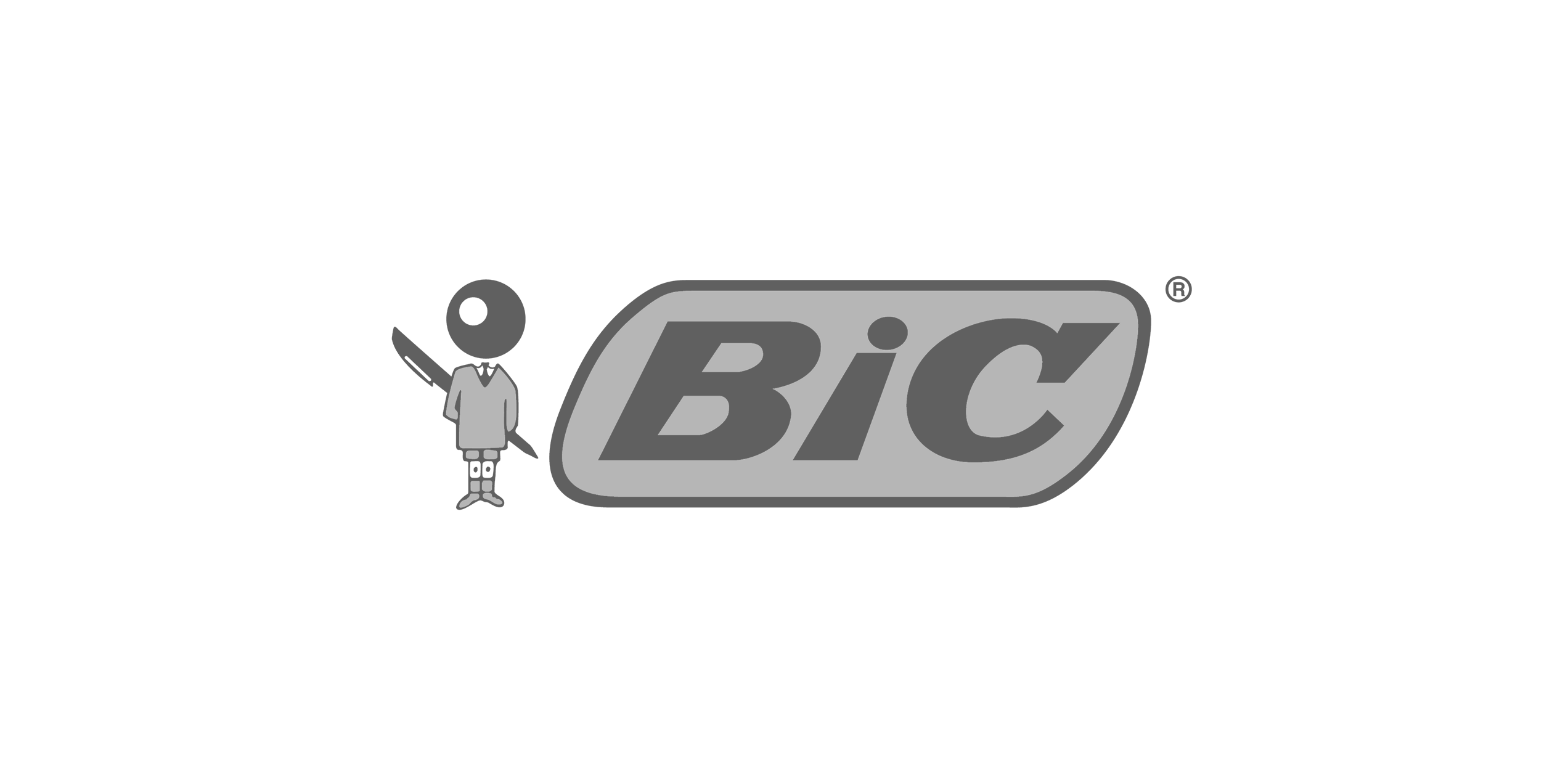 Grey BIC Logo against a white background