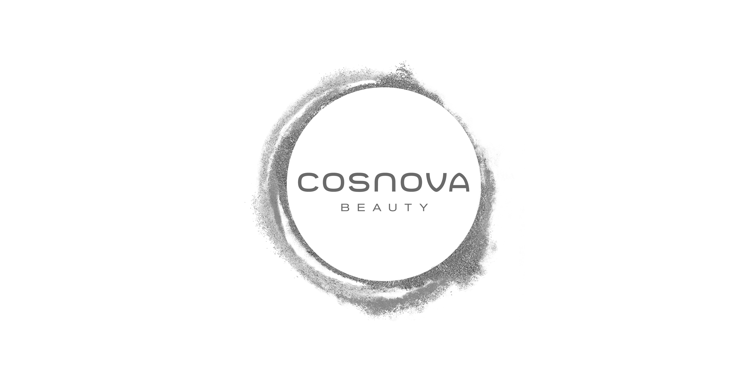 Grey cosnova Logo against a white background
