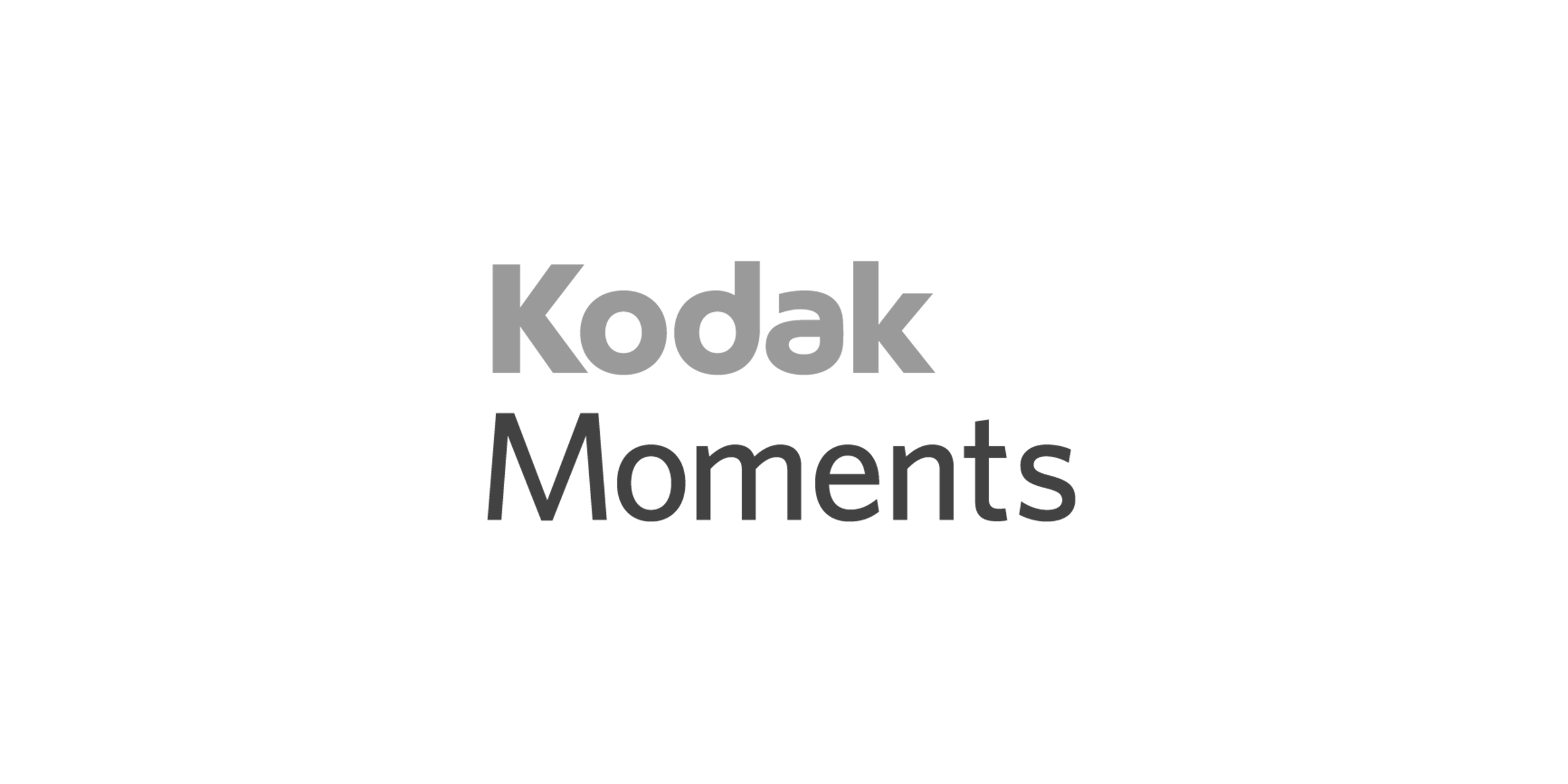 Grey Kodak Logo against a white background
