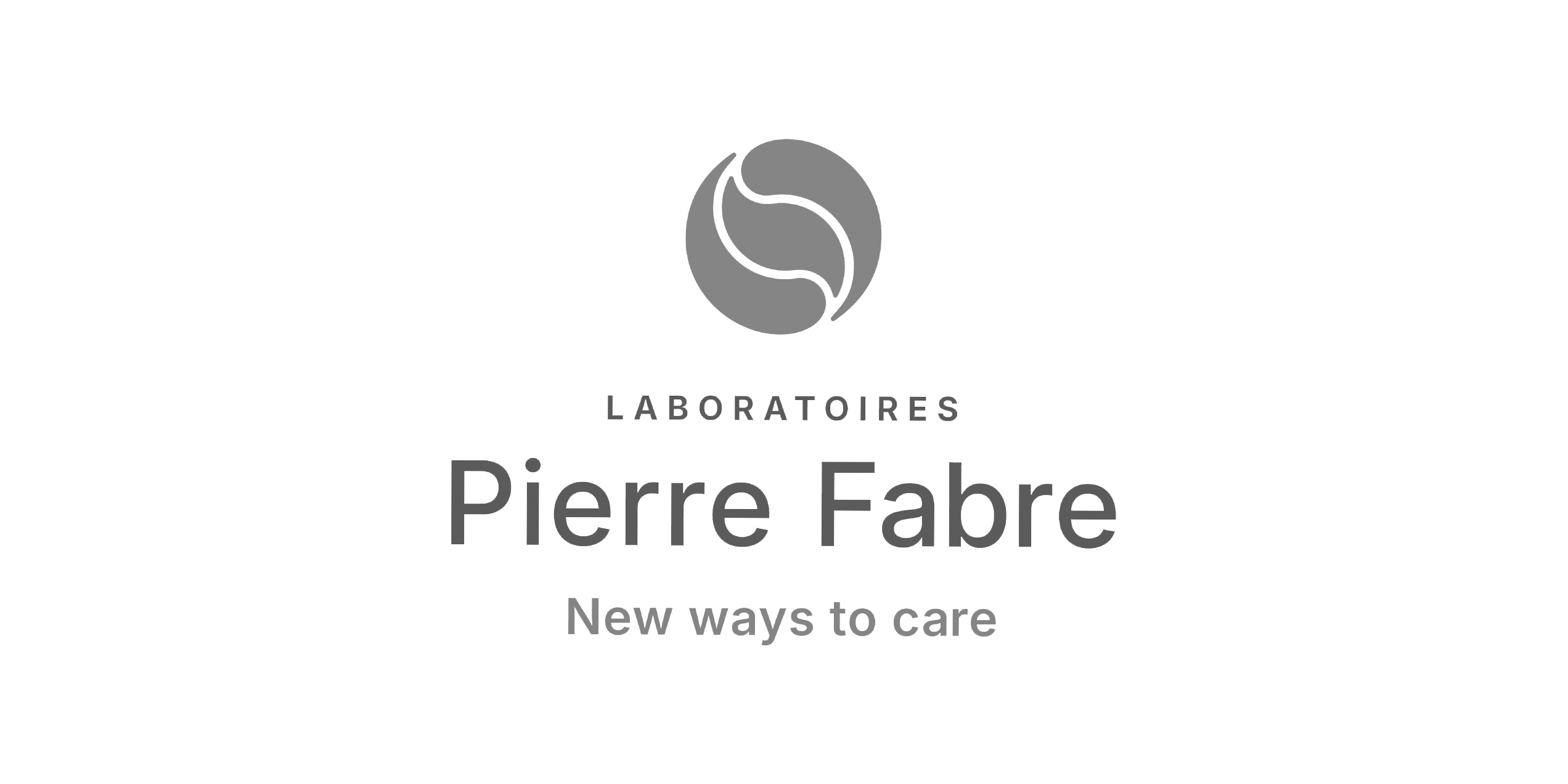 Grey Pierre Fabre Logo against a white background